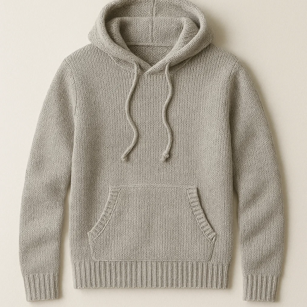 Private label Chunky Cable Knit Pullover Hoodie export manufacturer China