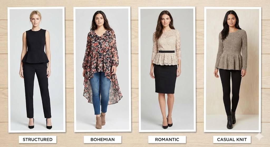 Style Variations of Peplum Tops