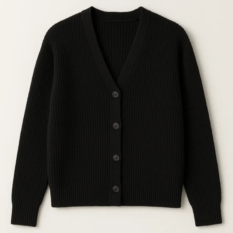 black knit cardigan china oem supplier