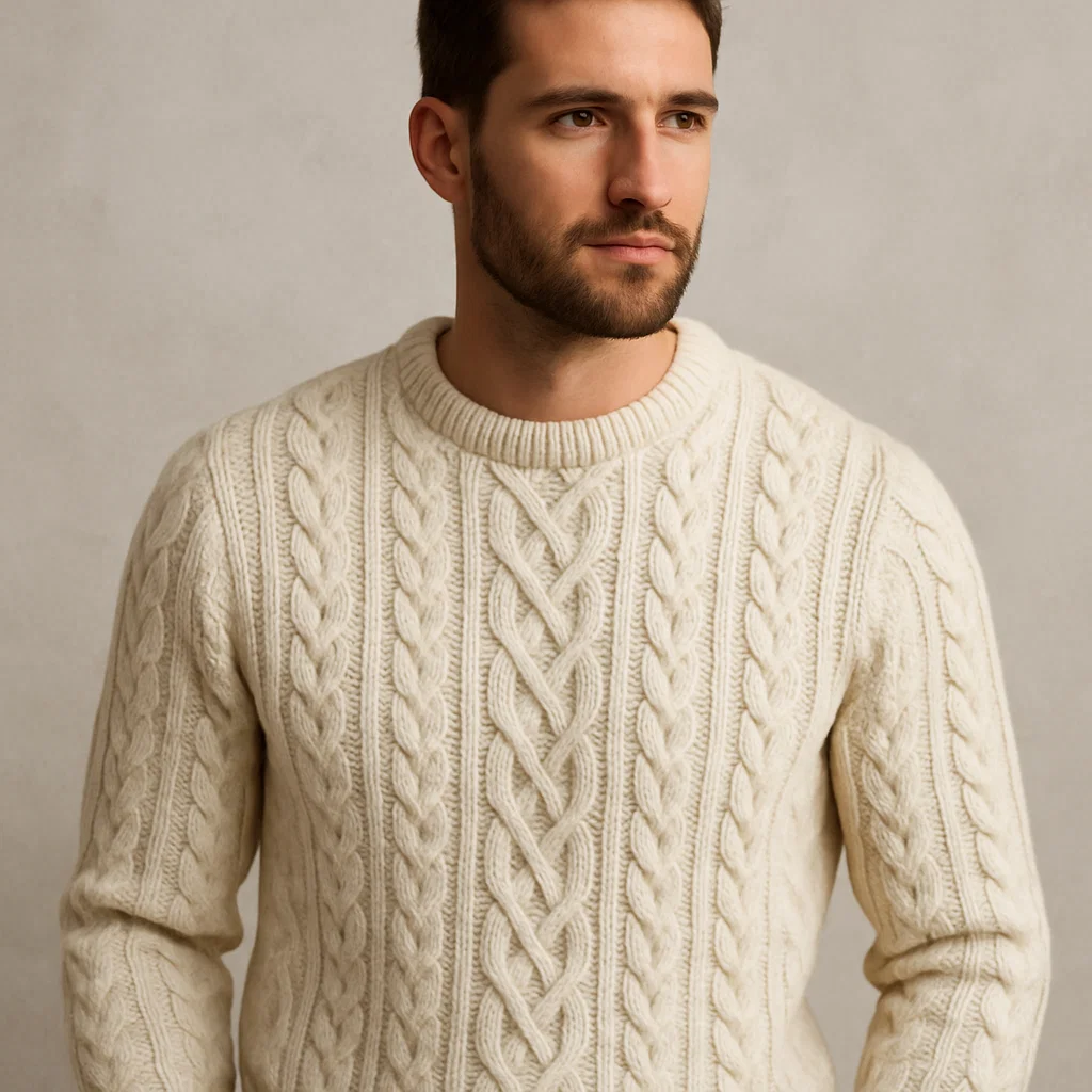 cable knit sweater men supplier china factory