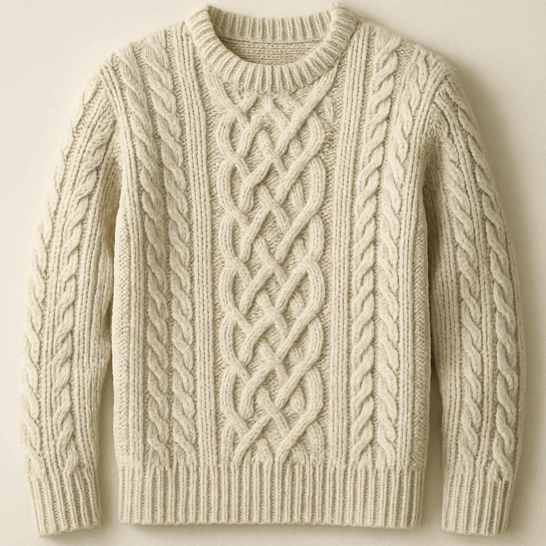 Cable Knit Sweater Men OEM Production
