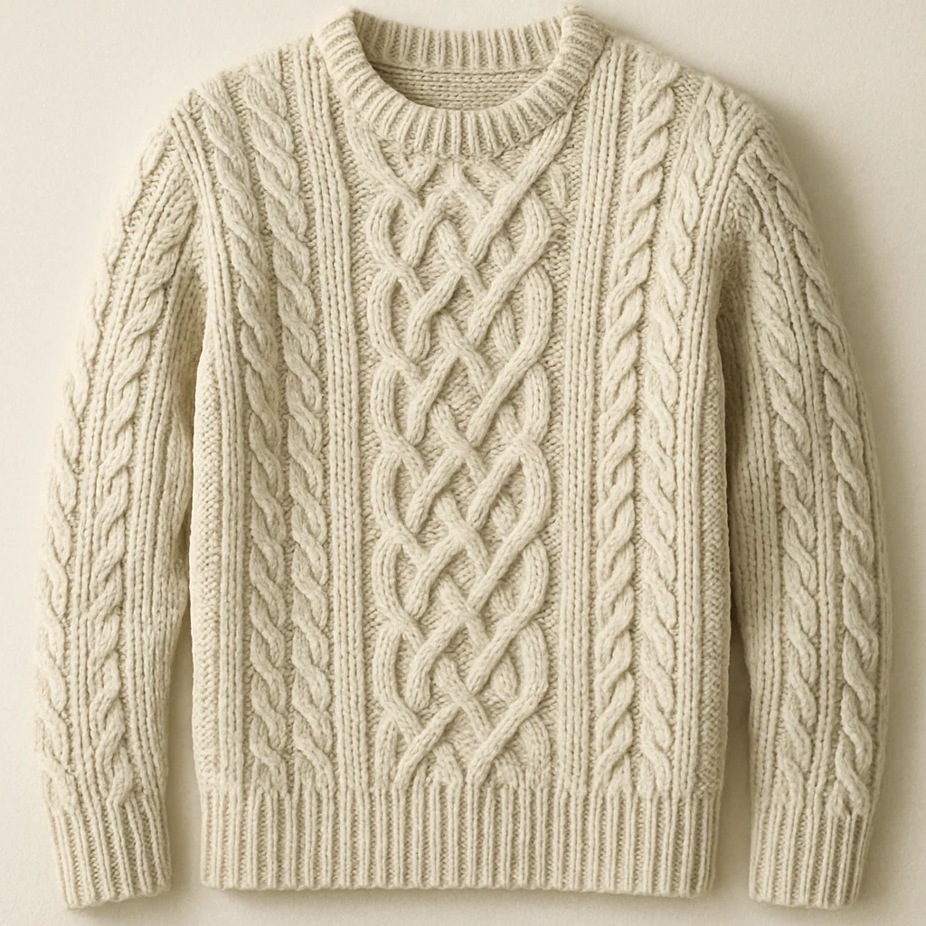 Cable Knit Sweater Men OEM Production