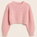 china custom cropped cable knit sweater manufacturer
