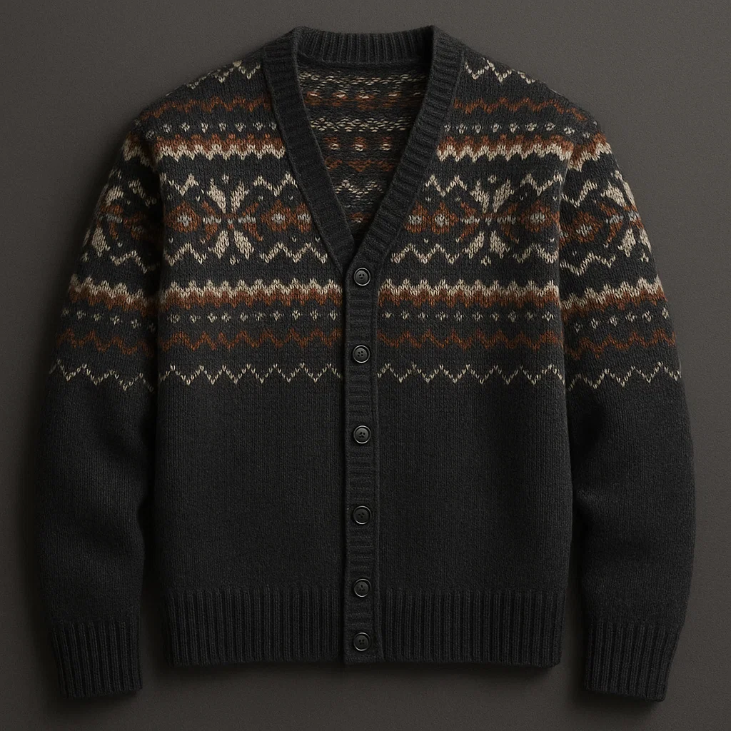 china heritage oem fair isle cardigan supplier