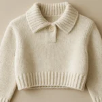 collar design for cropped cable knit sweater supplier factory