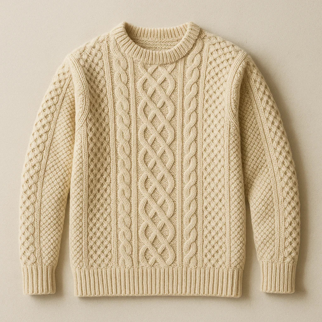 cozy irish cable knit sweater china supplier
