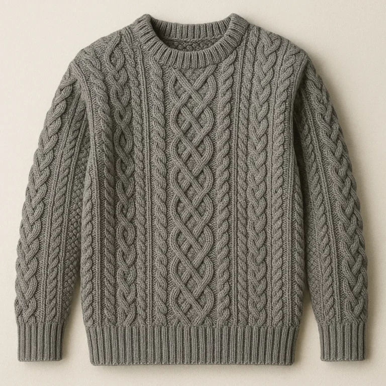 custom china oem irish cable knit sweater factory company