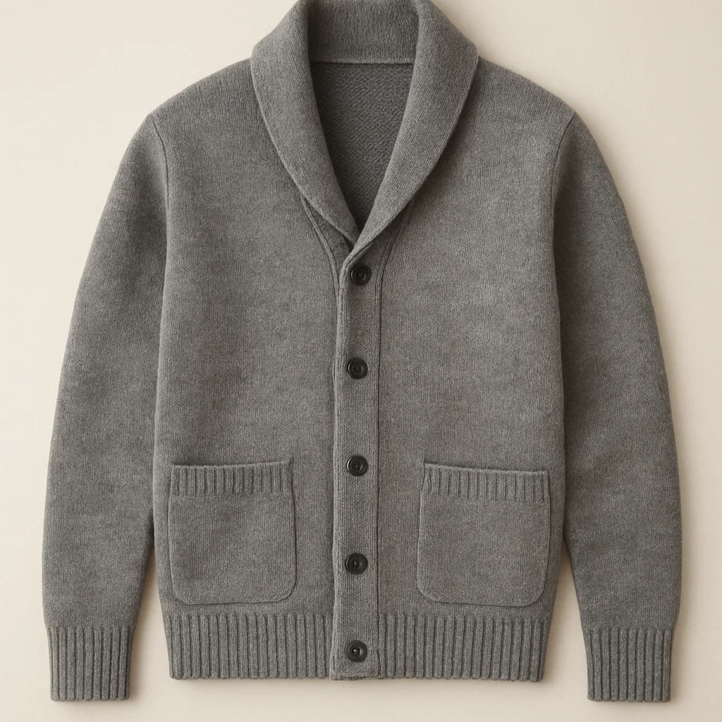 custom shawl neck cardigan factory