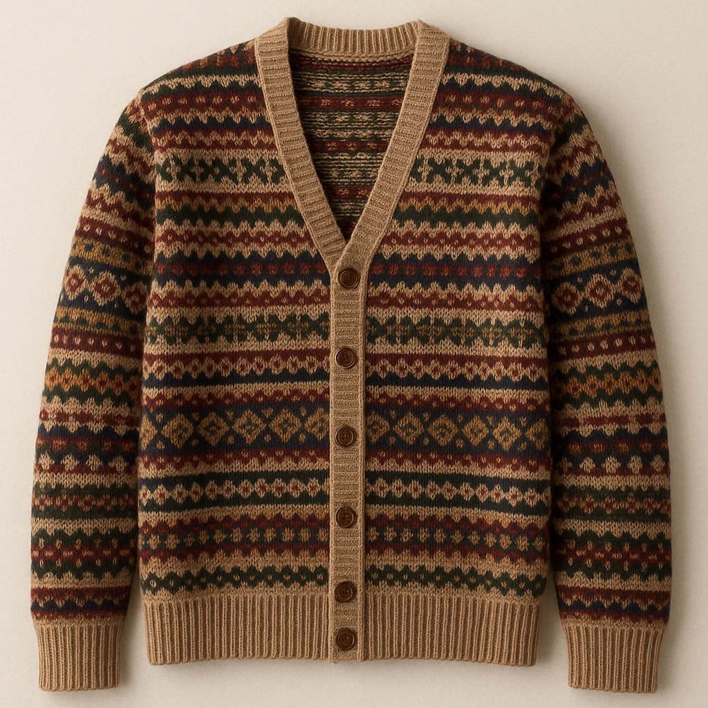 export wholesale order Fair Isle cardigan china manufacturer top