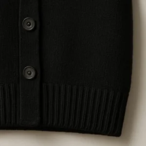 hem detail pics of cardigan black