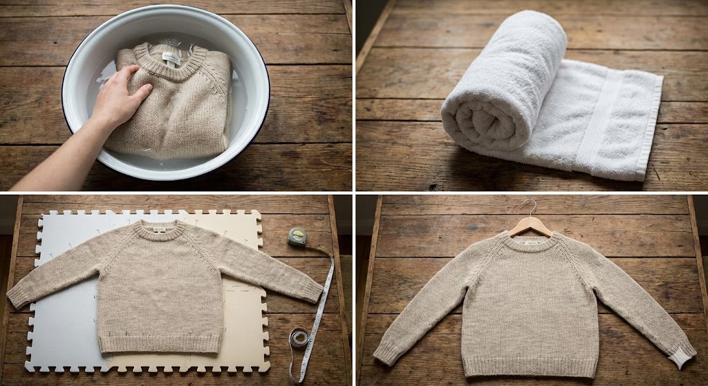 how to block a sweater step by step