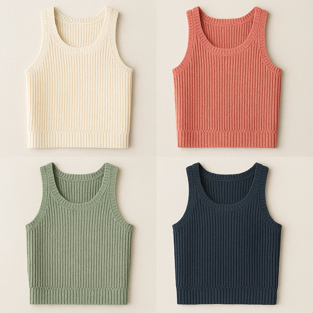 knit tank tops