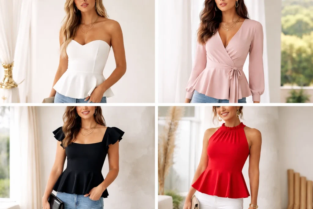 peplum tops
