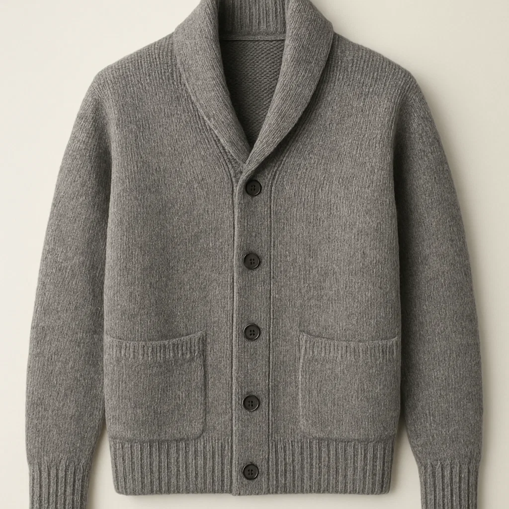 premium china oem shawl neck cardigan supplier