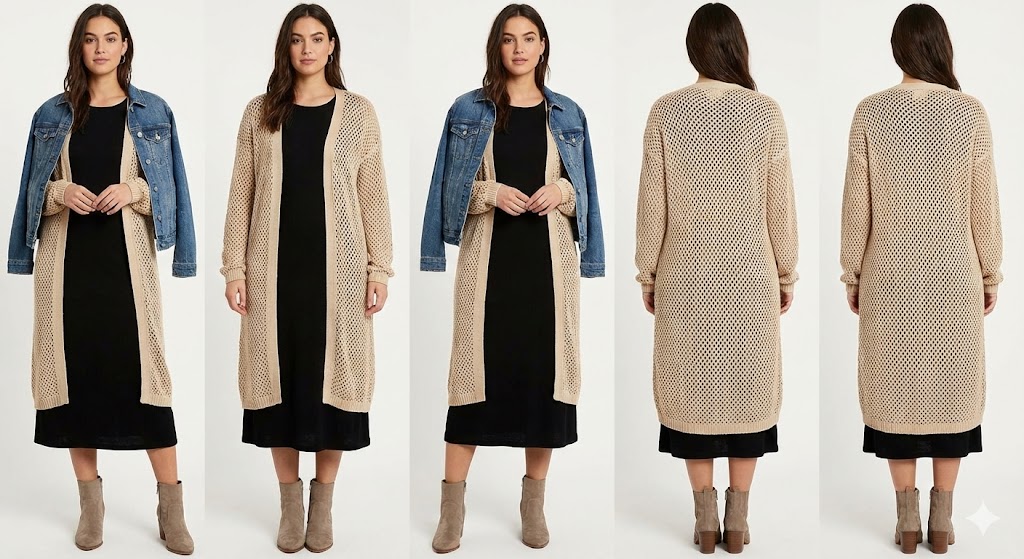 tips for open cardigan under wear