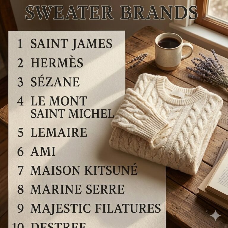 top 10 french sweater brands
