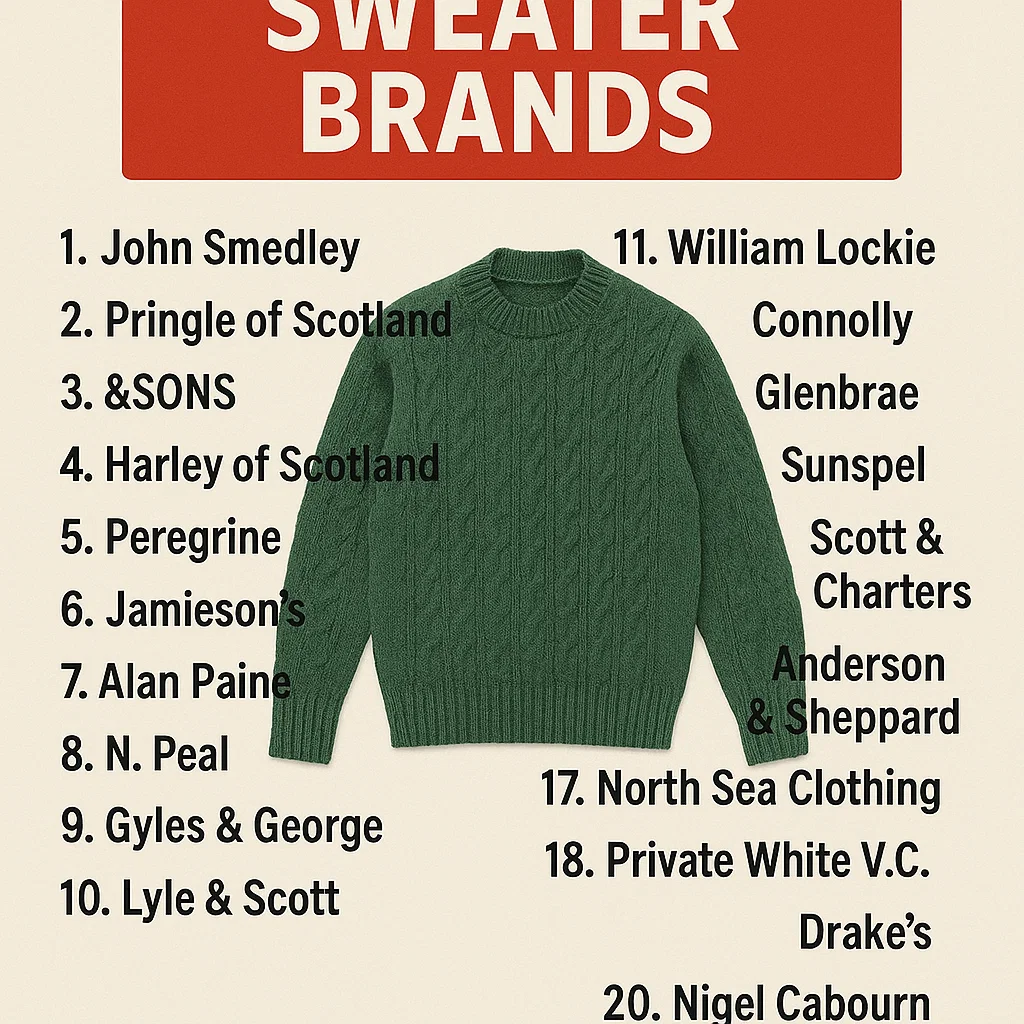 top 20 british sweater brands
