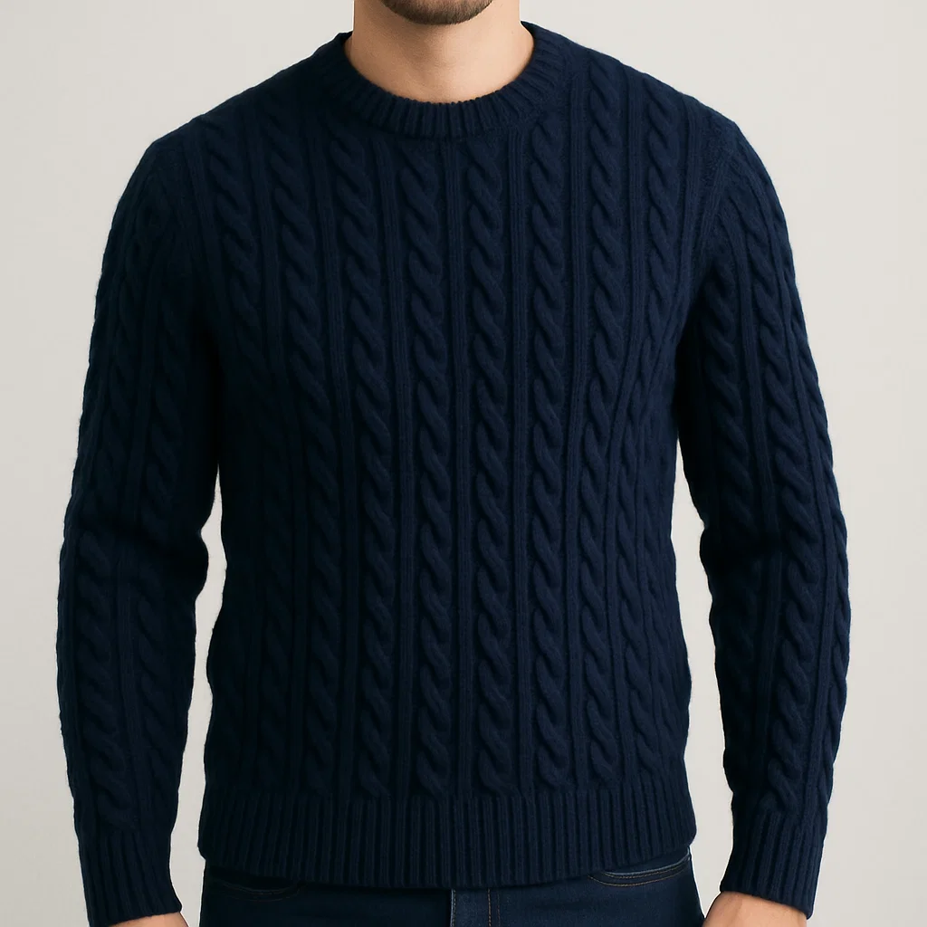 top factory of navy cable knit pullover vendors exporter