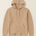 wholesale Waffle Knit Pullover Hoodie china oem manufacturer