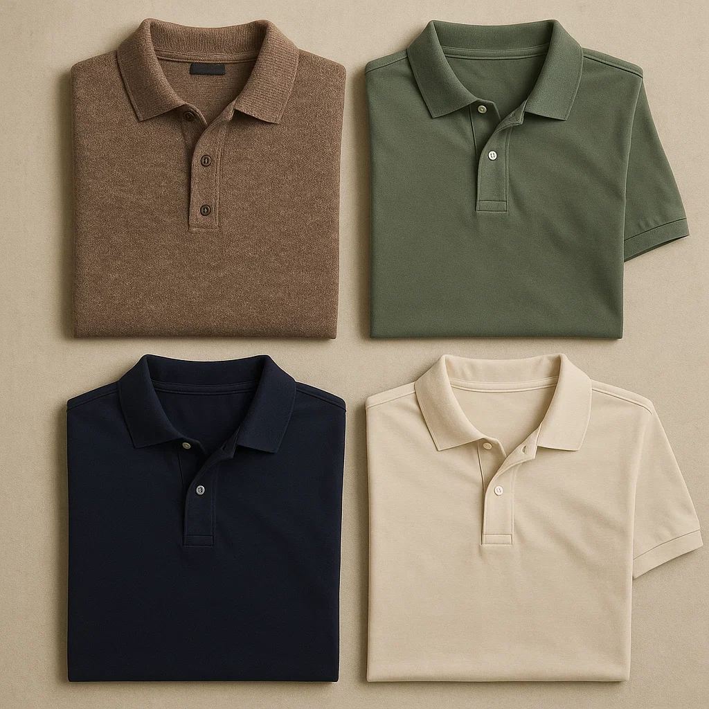 wool polo cotton polo