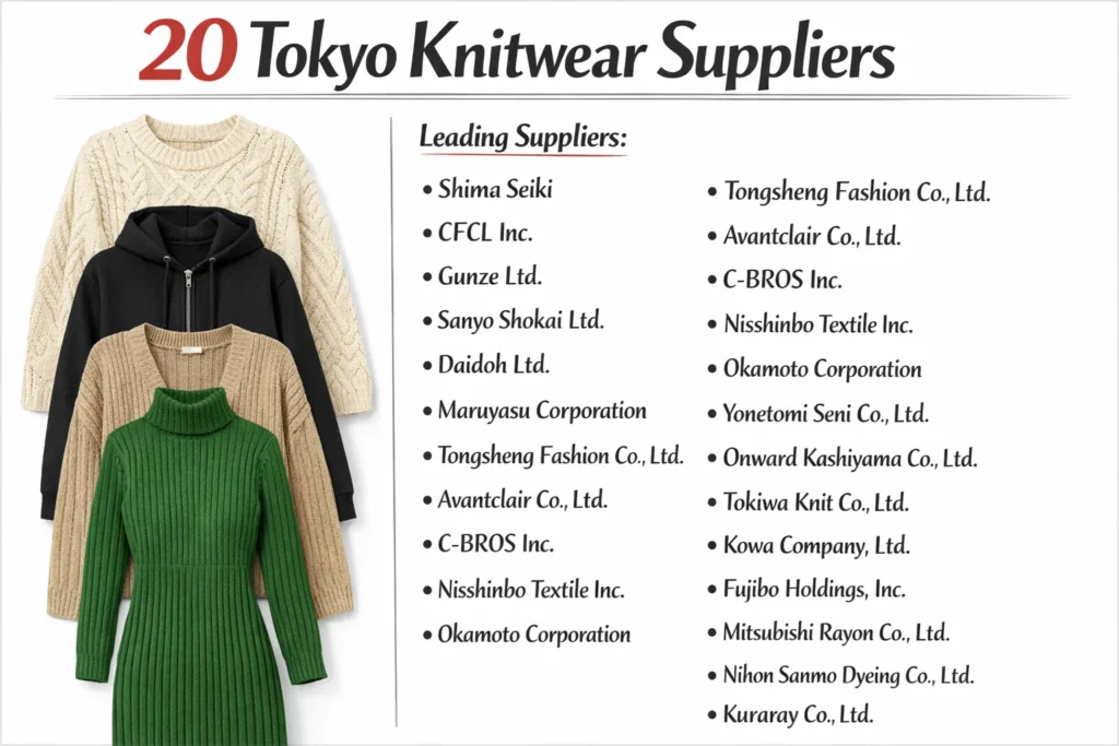 20 tokyo knitwear suppliers 2026