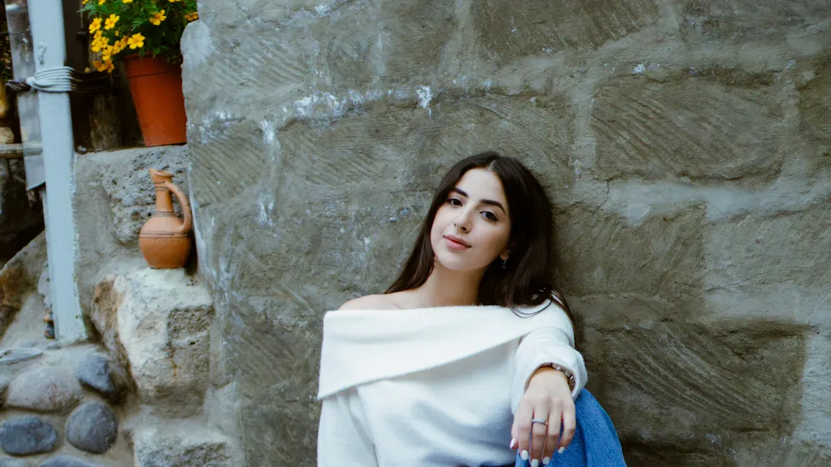 Casual Off the Shoulder Sweater Looks