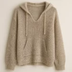 Durable construction loose knit hoodie direct factory source China