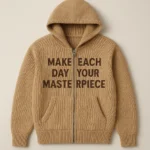 Fully fashioned Double Knit Full Zip Hoodie private label manufacturer China