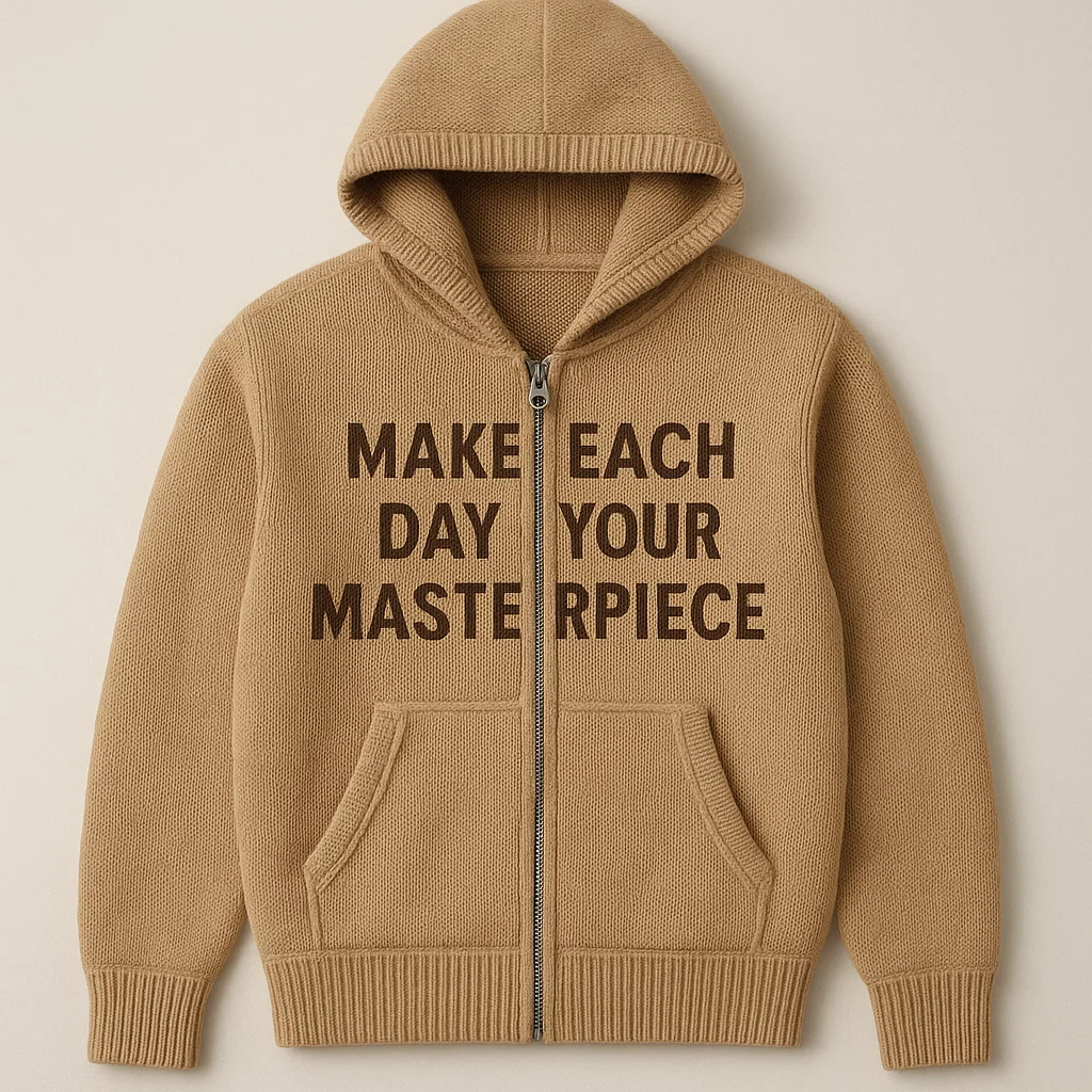 Fully fashioned Double Knit Full Zip Hoodie private label manufacturer China