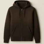 GRS certified Double Knit Full Zip Hoodie private label supplier China