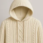 High gauge knit cable knit hoodie direct factory source China