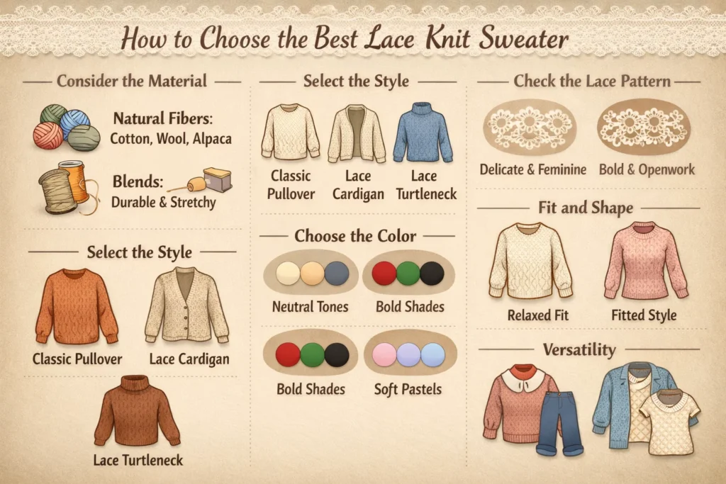 How to choose the best lace knit sweaters