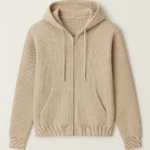 Low MOQ Waffle Knit Zip Up Hoodie bulk production China