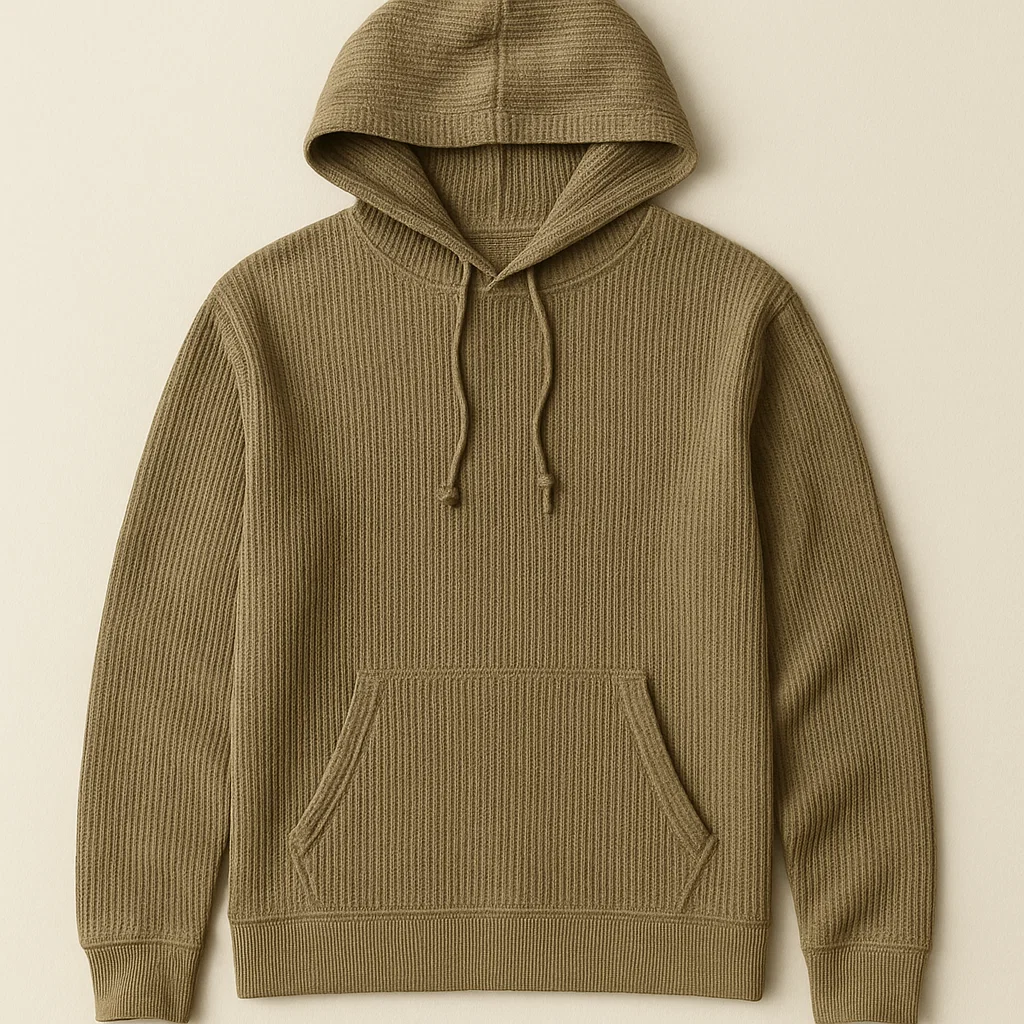 ODM supported Midweight Breathable Waffle knit hoodie factory supplier China