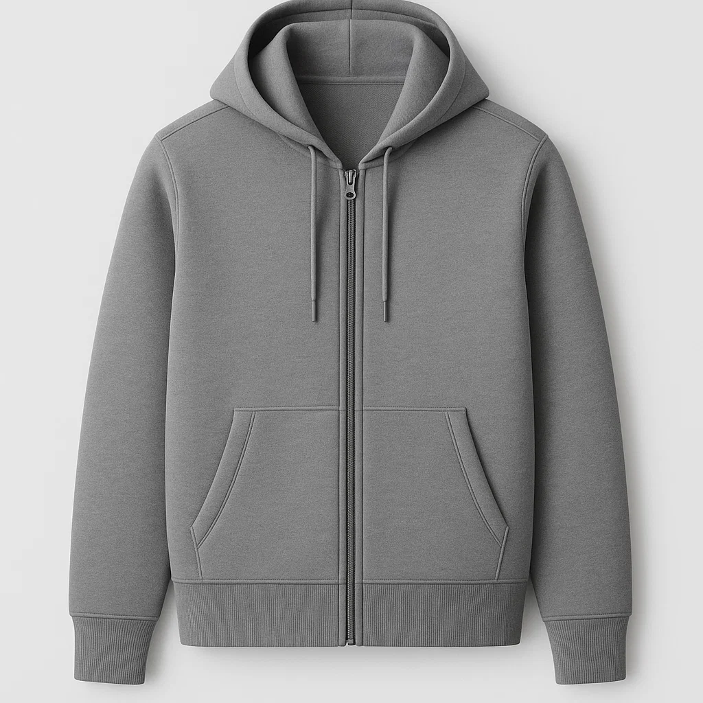 OEKO TEX certified Double Knit Full Zip Hoodie China manufacturer