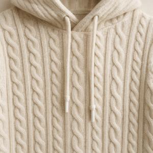 OEKO TEX certified cable knit sweater hoodie, men’s cable knit hoodie direct manufacturer China