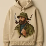 Organic certified contract Heavyweight Double-Knit Hoodie manufacturing China