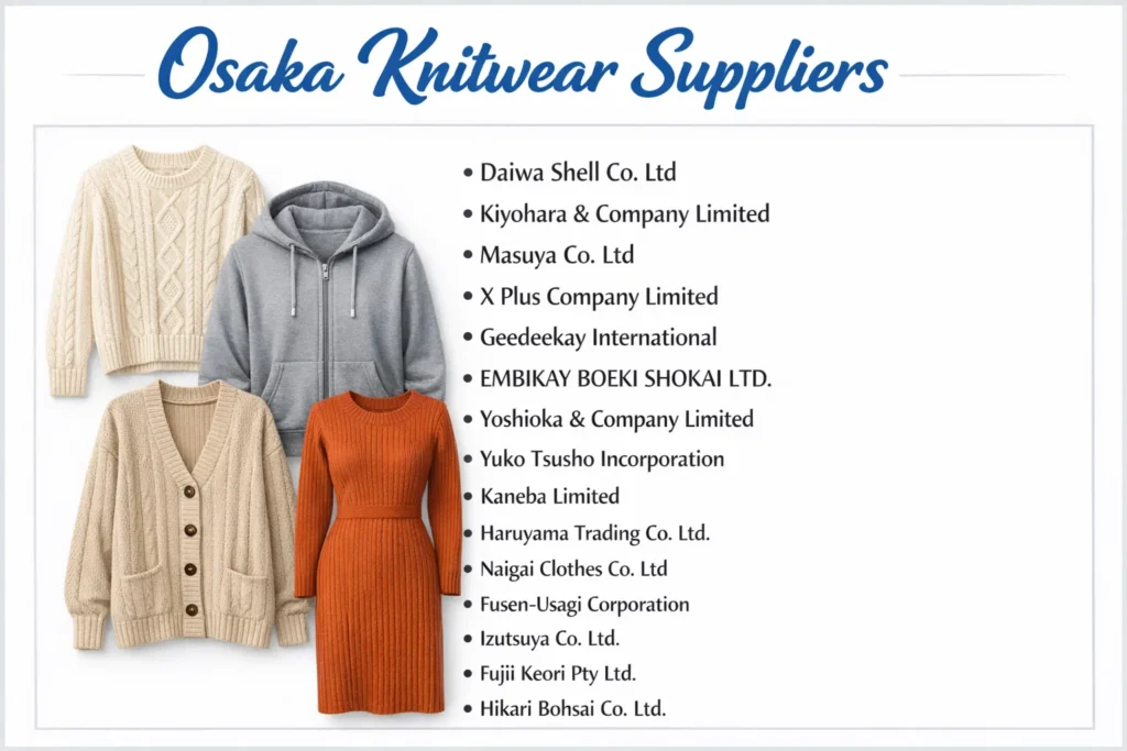 Osaka knitwear sweater suppliers