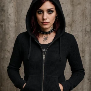 Private label Ladies Waffle Knit Zip knitwear manufacturer China