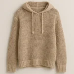 RWS certified Airy Open Knit Hoodie production plant China