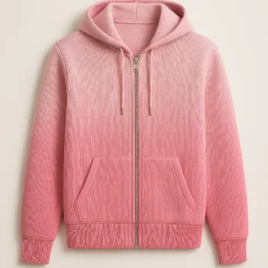 RWS certified Double Knit Full Zip Hoodie contract manufacturing China