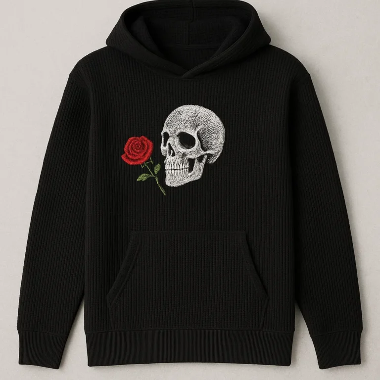 RWS certified Thermal Waffle Knit Hoodie OEM knitwear supplier China