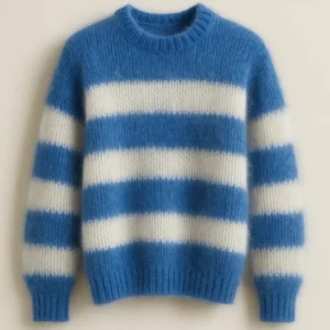 Recycled fiber mohair wool blends sweaters China factory