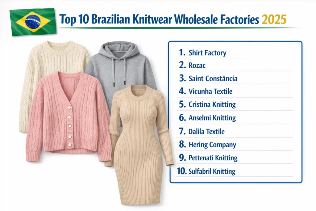 Top 10 Brazilian Knitwear Wholesale Factories 2025~2026