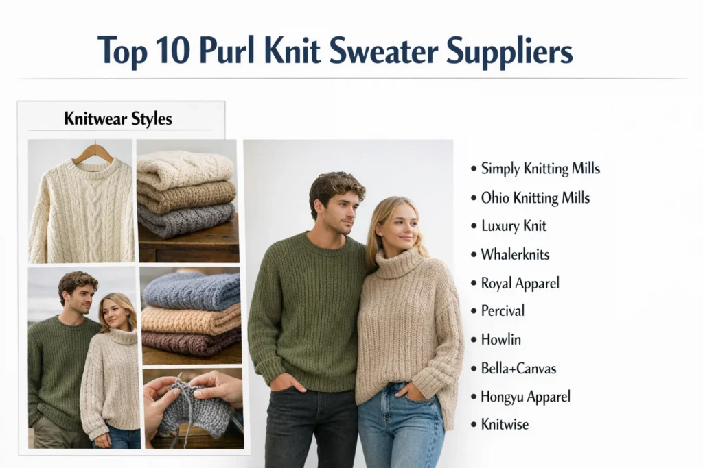 Top 10 Purl Knit Sweater Suppliers