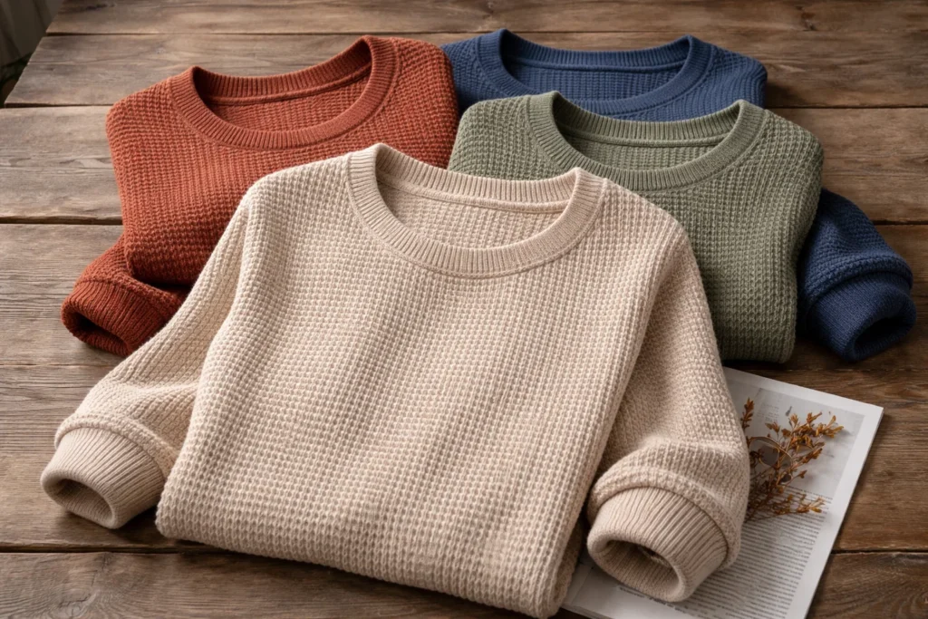 Waffle Knit Sweaters quick view
