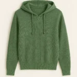 Wholesale production 12G lightweight cable knit hoodie wholesale supplier China