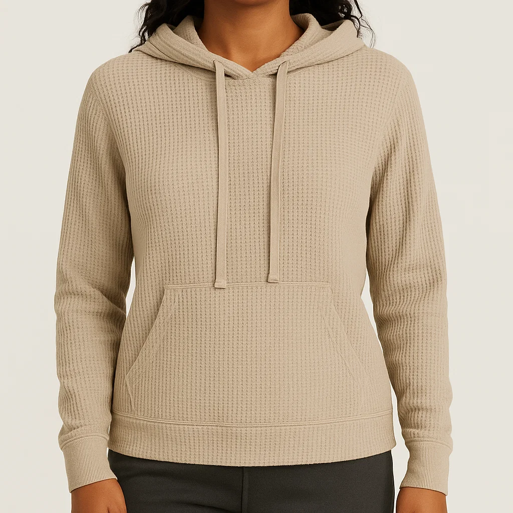 Wholesale production Women’s Waffle Knit Hoodie global exporter China