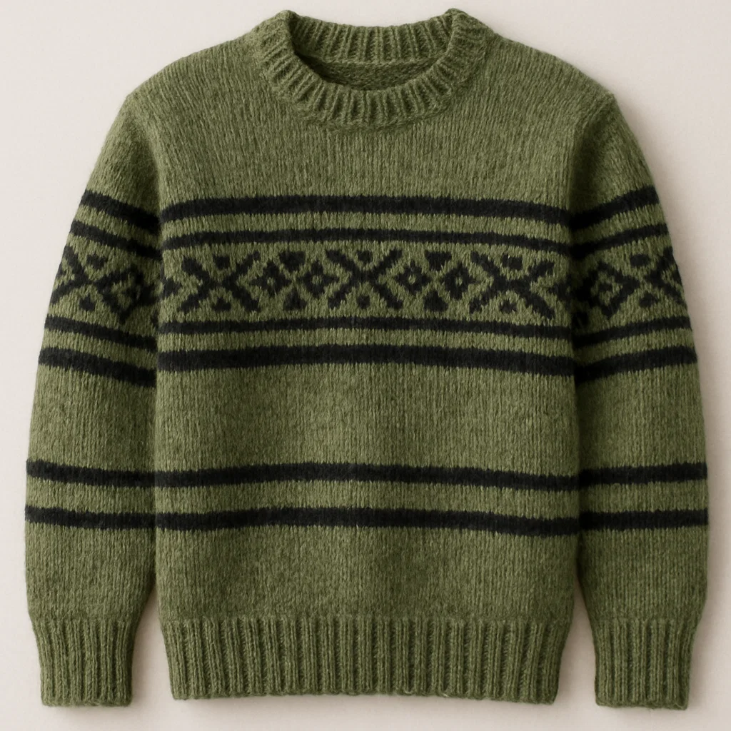 b2b company of Boiled Wool Sweater & Natural Wool Pullover