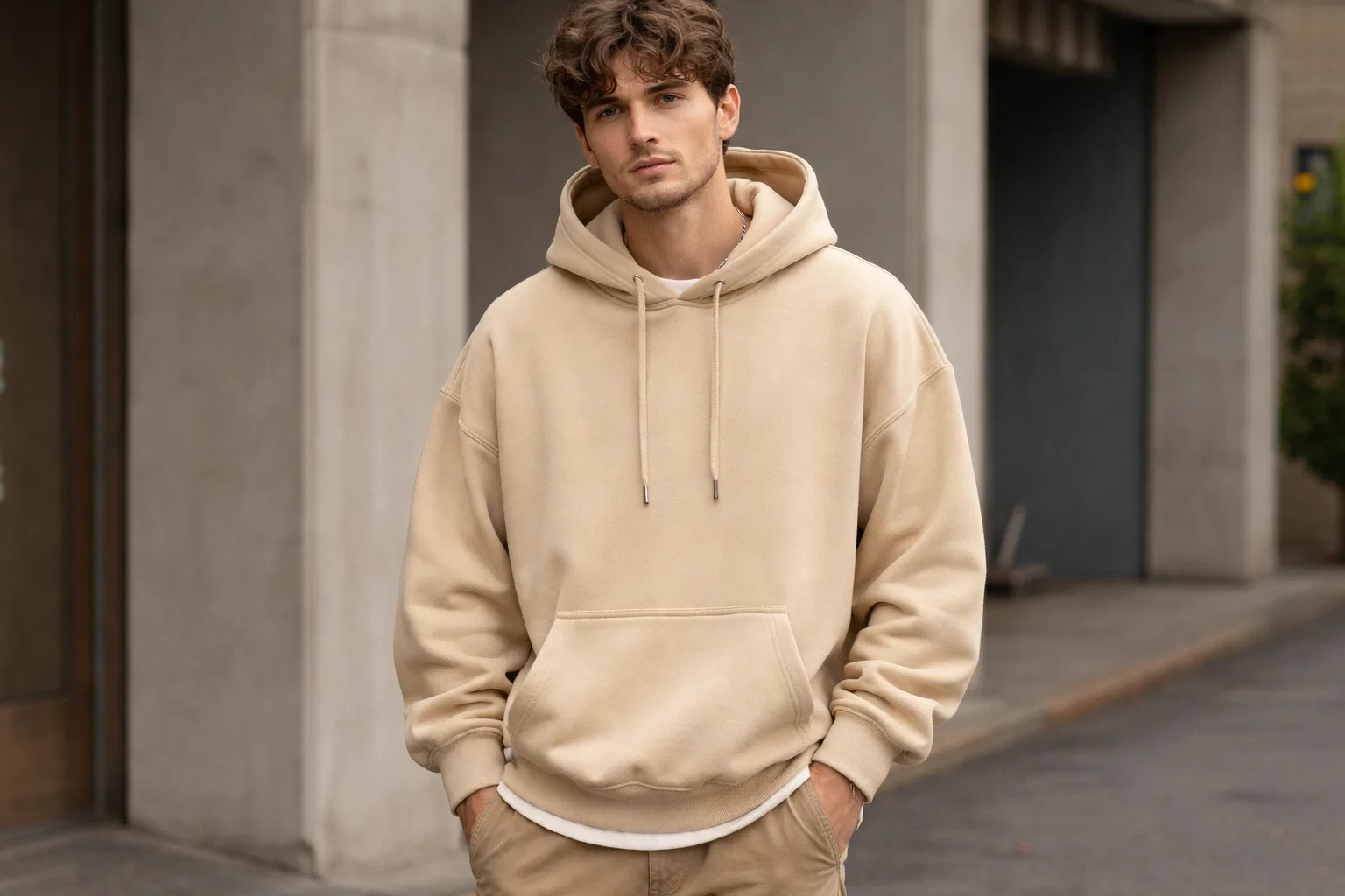 Casual Drop Shoulder Hoodie Outfits